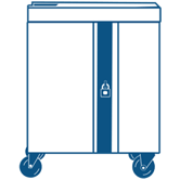 Bretford Cube  Charging Cart