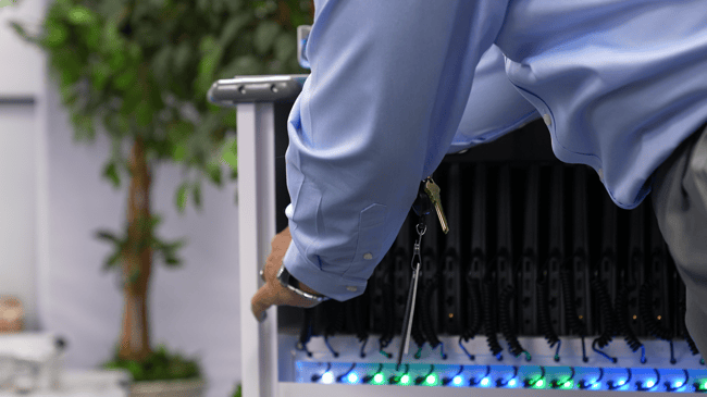 Elevate USB-C Charging Cart in Hernando County Schools classroom