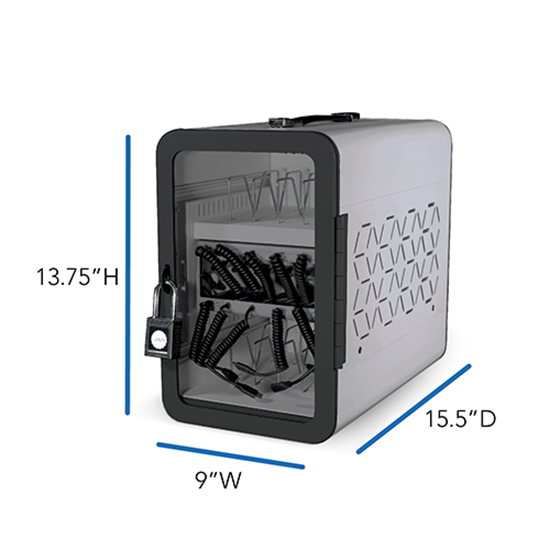 Dimensions de la station de recharge ADAPT12 USBC