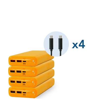 Active Charge Power Banks | School Bus Yellow
