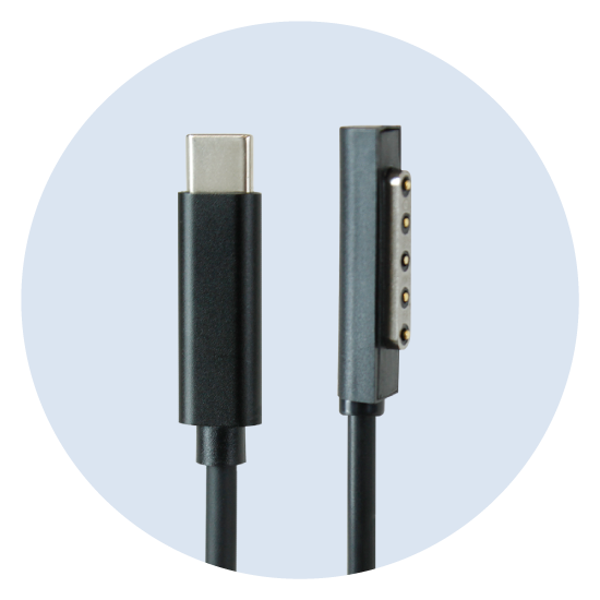 USB-C to 5-Pin magnetic tip Cables