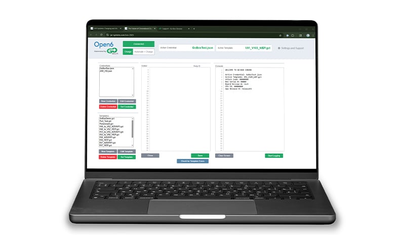 Open6 Automated by Go-Box User Interface