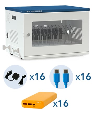 Library Check-Out Charging Solution