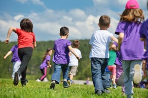 kids running