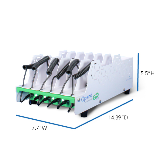 Estación de carga Open6 con automatización de Go-Box