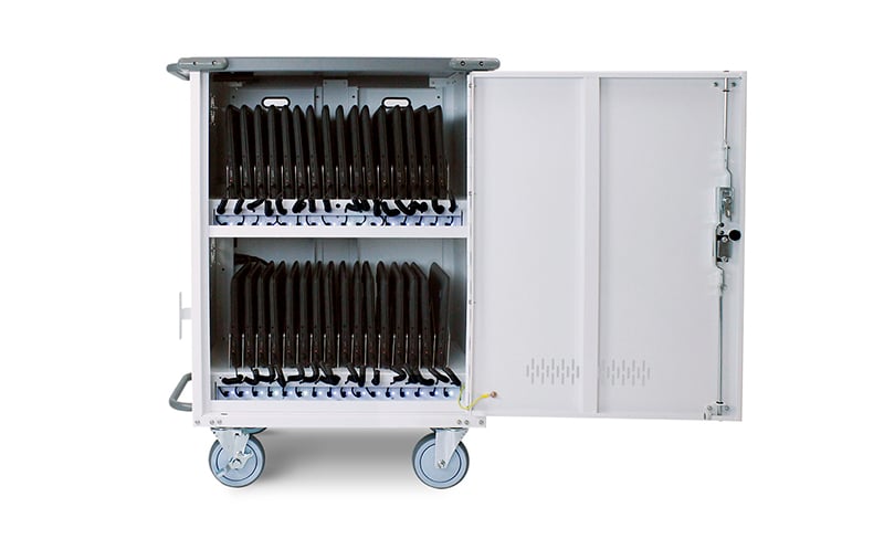 Elevate USB-C Charging Cart Open View