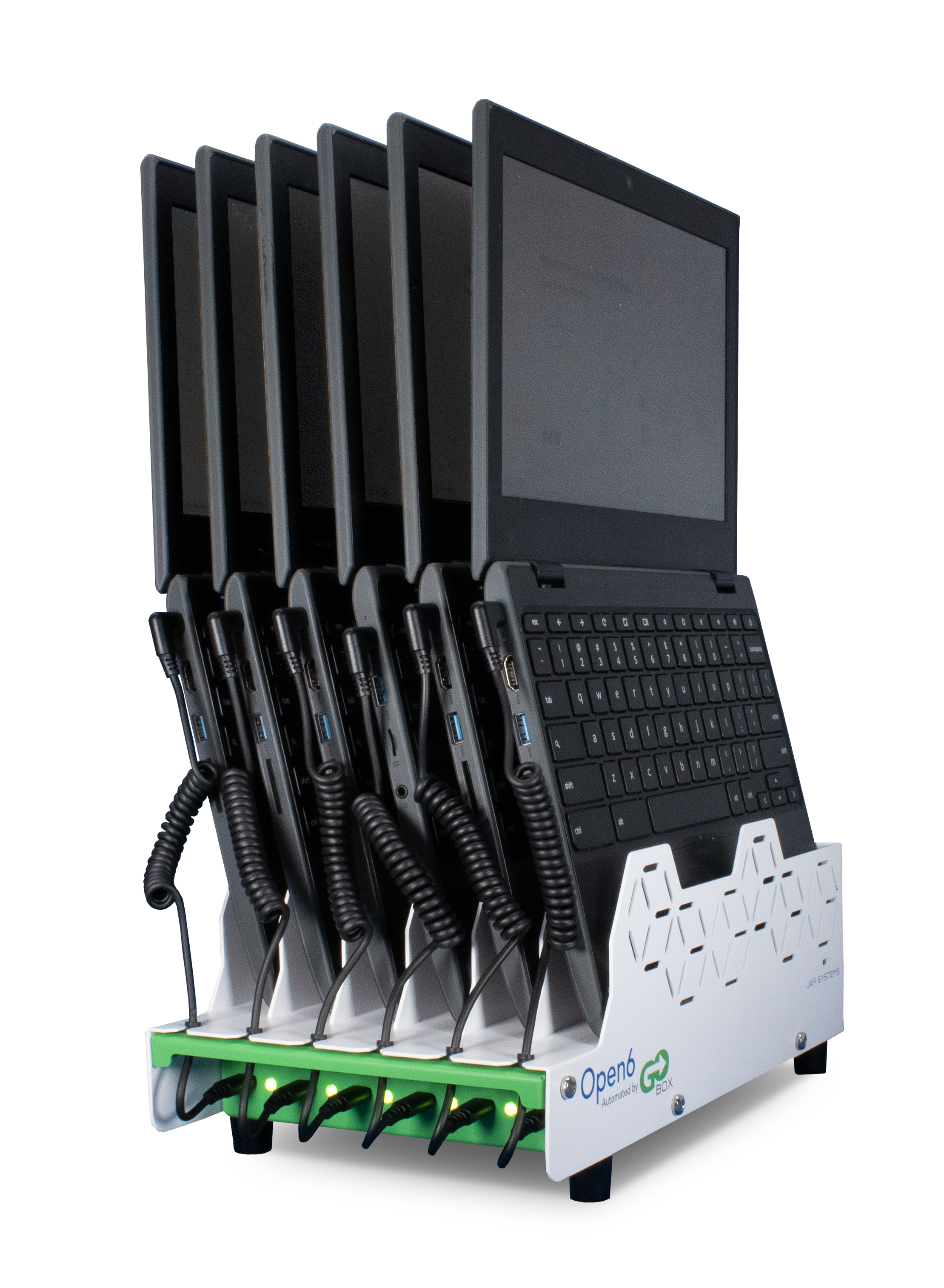 Laptops being provisioned by the device