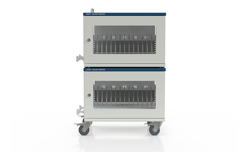 Two Flex-Share Charging Stations Stacked with Mobility Kit