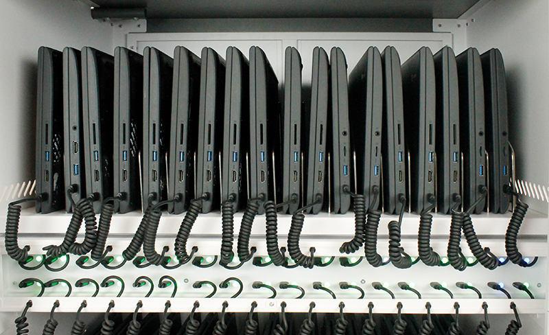 Elevate Max USB-C Charging Cart, Inside, Detail