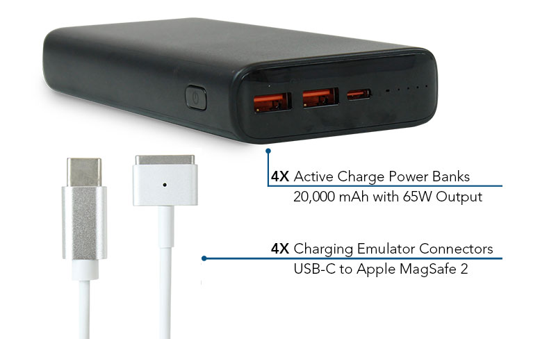USB-C Active Charge Power Bank Kits - Apple MacBook