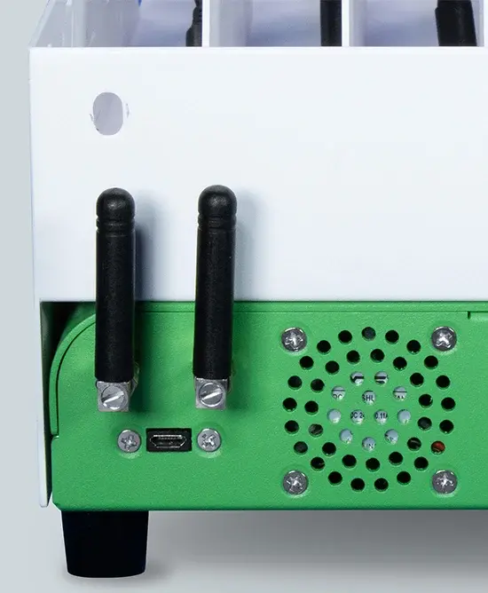 Estación de carga Open6 con automatización de Go-Box